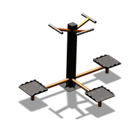 Уличный тренажер "Твистер тройной" УТ337 в Ярославле