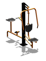 Уличный тренажер "Жим от груди Вело" УТ321 в Ярославле