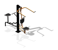 Уличный тренажер "Верхняя тяга Вело" УТ340 в Ярославле