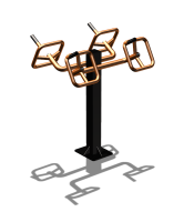 Уличный тренажер  "Штурвал двойной"  УТ201 в Ярославле