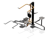 Уличный тренажер "Верхняя тяга Твистер стоя Твистер сидя" УТ336 в Ярославле