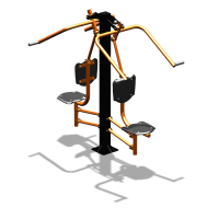 Уличный тренажер  "Верхняя тяга двойная"  УТ207 в Ярославле