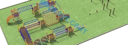 Проект спортплощадки с полосой препятствий в Ярославле