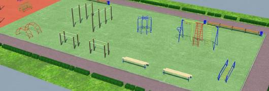Проект детско-спортивной площадки для школы - детсада в Ярославле