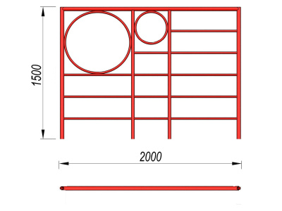Шведская стенка с кольцами МАФ 3502 в Ярославле