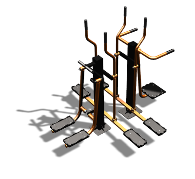 Уличный тренажер "Шпагат Маятник Лыжник двойной" УТ335 в Ярославле