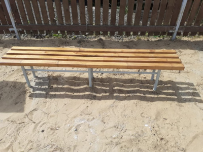 Двухметровая лавочка без спинки 2 м МАФ 1602 в Ярославле