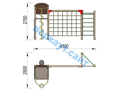 Детский спортивный комплекс Игровой ДСК 3111 в Ярославле Детский спортивный комплекс Игровой ДСК 3111 в Ярославле