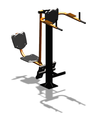 Уличный тренажер "Жим ногами Брусья Пресс" УТ329 в Ярославле