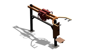 Силовой уличный тренажер  "Жим сидя"  УТ412 в Ярославле