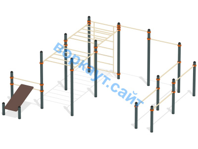 Спортивный комплекс воркаут ВС-50 в Ярославле