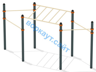 Турник разноуровневый с рукоходом ВС-26 в Ярославле