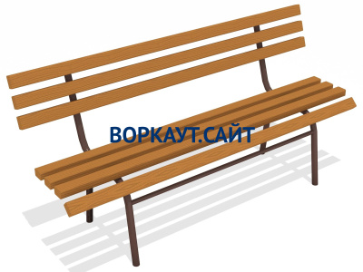 Лавочка со спинкой МАФ 1604 в Ярославле