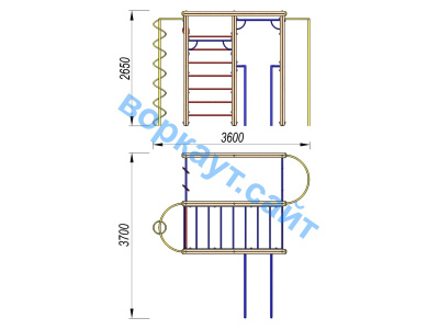 Детский спортивный комплекс Гимнастический ДСК 3107 в Ярославле