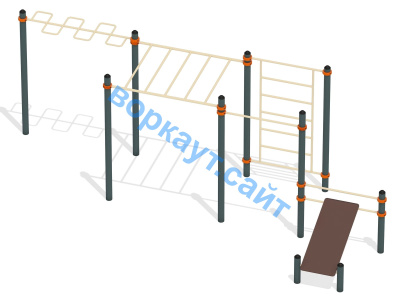 Спортивный комплекс воркаут ВС-45 в Ярославле