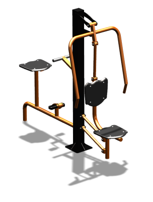 Уличный тренажер "Жим от груди Вело" УТ321 в Ярославле