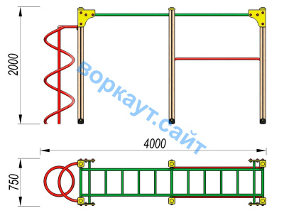 Детский спортивный комплекс ДСК 3104 в Ярославле
