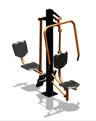 Уличный тренажер "Жим от груди Жим ногами" УТ304 в Ярославле