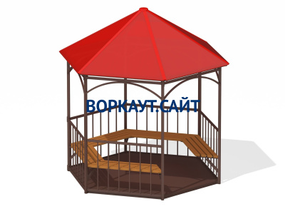 Беседка с лавками и полом МАФ 4122 в Ярославле