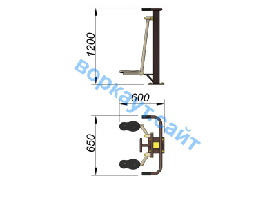 Уличный тренажер Атлетический комплекс УТ 010 в Ярославле