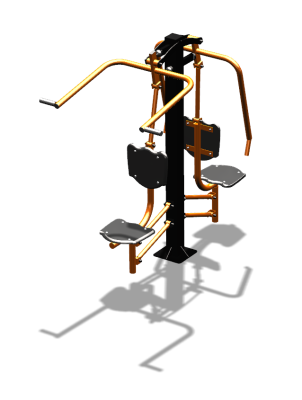 Уличный тренажер "Жим от груди Верхняя тяга" УТ314 в Ярославле