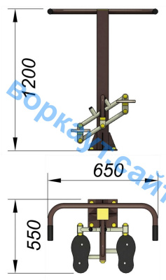 Уличный тренажер "Балансир" УТ 007 в Ярославле