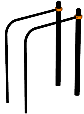 Воркаут брусья приставные ВС-39 в Ярославле