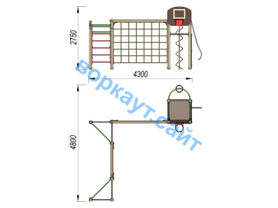 Детский спортивный комплекс ДСК 3112 в Ярославле