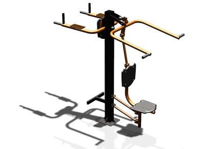 Уличный тренажер "Верхняя тяга Брусья Пресс" УТ339 в Ярославле