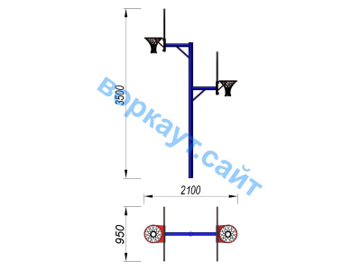 Баскетбольный щит двойной СИО 3511 в Ярославле