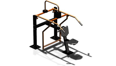 Силовой уличный тренажер  "Жим вверх сидя"  УТ403 в Ярославле