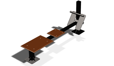 Силовой уличный тренажер  "Скамья для пресса"  УТ415 в Ярославле